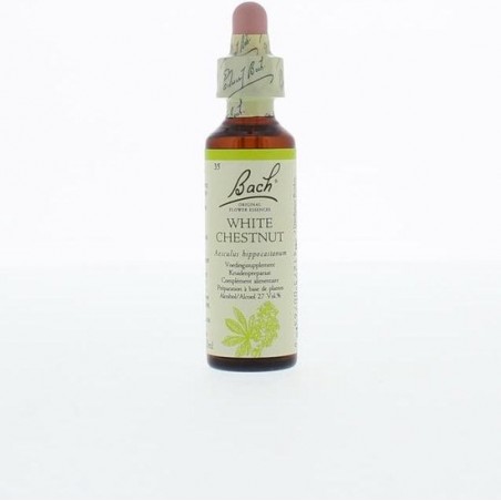 White Chestnut/Paardekast Bach - 20 ml - Voedingssupplement