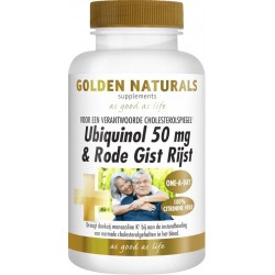 Golden Naturals Ubiquinol 50 mg & Rode Gist Rijst (60 veganistische capsules)