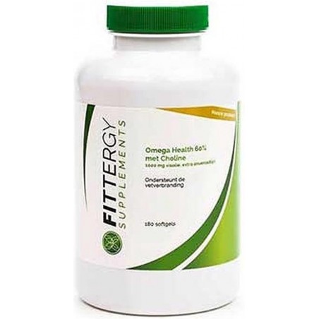 Fittergy Supplements  Omega Health 60% met Choline - 180 softgels-ondersteunt vetverbranding (voor 2 maanden)
