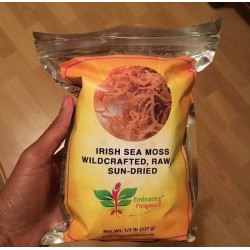 Irish Sea Moss - Wildcrafted (Raw) Sun-Dried/Zongedroogde Gouden Iers Mos (227 gr)