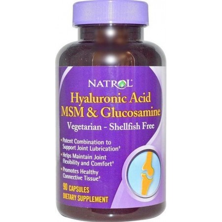 Natrol Hyaluronzuur MSM & Glucosamine - 90 Capsules - Voedingssupplement
