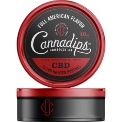 Cannadips CBD olie 16% Full American Flavor 10 mg - 15 pouches