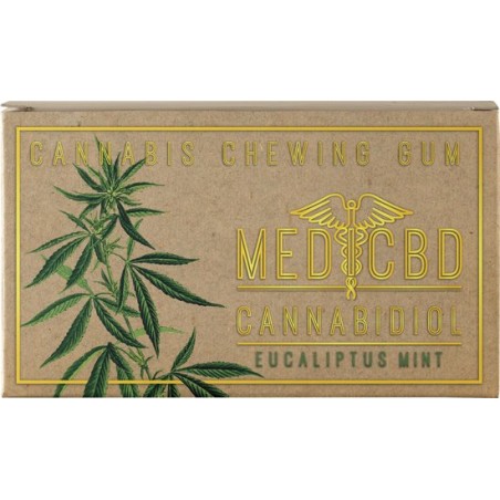 MediCBD Cannabis Eucalyptus Mint Chewing Gum (17mg CBD)