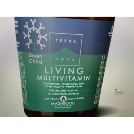 Terranova Green child living multivitamins Inhoud: 50 vcaps