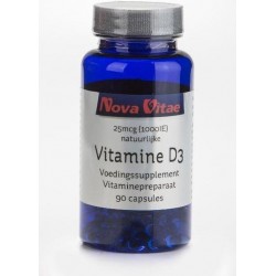 Nova Vitae Vitamine D3 1000IU 90 capsules
