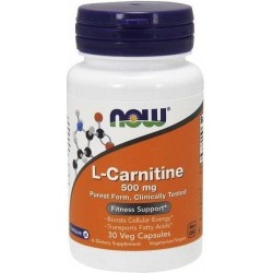 L-Carnitine 500mg Now Foods 30v-caps