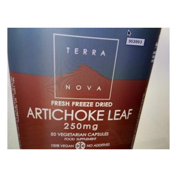 Terranova Artichoke leaf 250 mg Inhoud: 50 vcaps