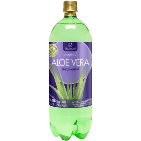 Lifestream Biogenic Aloë Vera Sap – Organically Grown - 99.7% Puur -1500 ml.