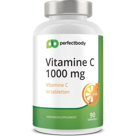 Vitamine C Tabletten (1000 Mg) - 90 Tabletten - PerfectBody.nl