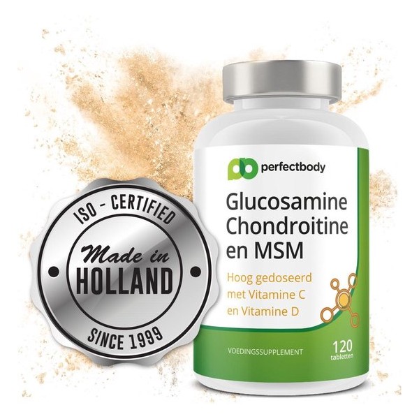 Glucosamine Chondroitine En MSM Tabletten - 120 Tabletten - PerfectBody.nl