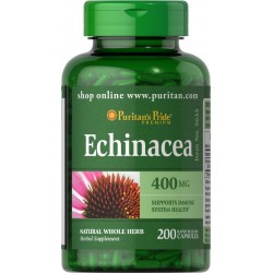 Puritan's Pride Echinacea 400 mg 200 Capsules 5635