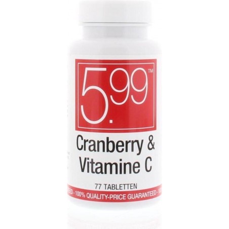 5.99 Cranberry Blaas Tabletten 77 st