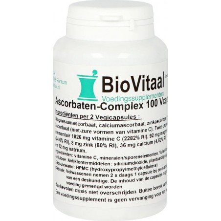 Biovitaal Voedingssupplementen ascorbaten complex