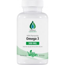 SoLMAG Omega 3 500 mg Algenolie. 60 Vcaps Plantaardig.