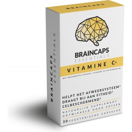 Vitamine C capsules van Braincaps – 6 in 1 Multivitamine - Maandverpakking