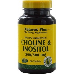 Choline & Inositol 500/500 mg (60 Tablets) - Nature's Plus