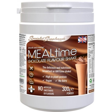 MEALtime - choc v3 (0616MCF) pdr 300 g poeder: zuivel- en glutenvrije maaltijdshake (chocoladesmaak)