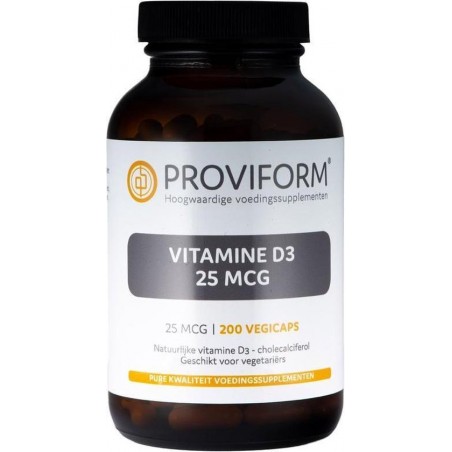 Proviform Vitamine d3 25mcg 200 Capsules