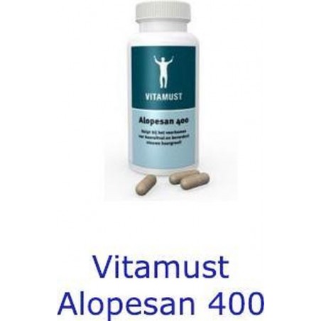 Vitamust Alopesan 400 capsules, Stop haaruitval en stimuleer nieuwe haargroei.