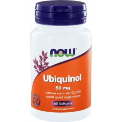 Now Foods - Ubiquinol COQH-CF - 50 mg per Capsule - 60 Capsules