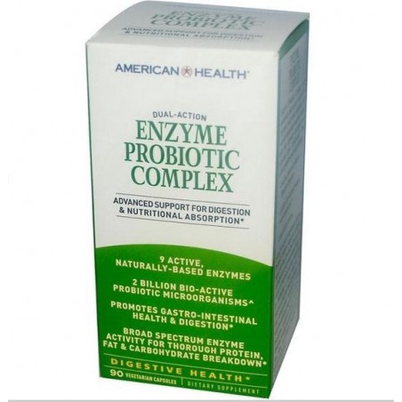 American Health Enzym Probiotisch Complex - 90 vegetarische capsules - Voedingssupplement - Probiotica