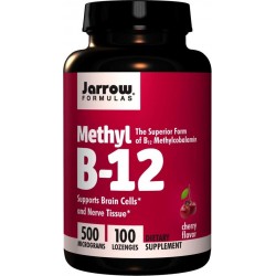 Methyl B-12 Cherry Flavor 500 mcg (100 Lozenges) - Jarrow Formulas