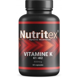 Vitamine K1 + K2 Complex- Hoog Gedoseerd 800mcg - Nutritex Nutrition