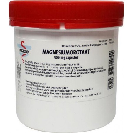 Magnesium Orotaat 500Mg    Fag