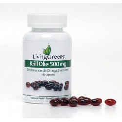 Livinggreens- Krill olie- 120 capsules-krillolie- krill olie capsules-uit garnalen-100% puur-krillolie 100%-