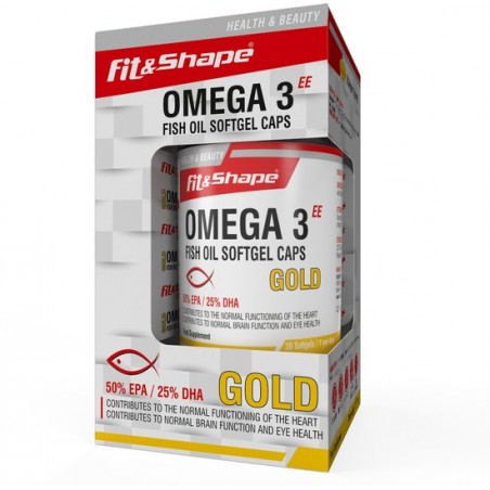 Fit & Shape Omega 3 Gold Visolie (50%EPA/25%DHA)  30 softgel capsules