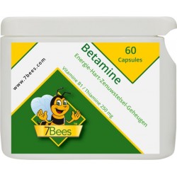 Betamine - 60 capsules - Vitamine B1 250 mg (Thiamine) | 7Bees