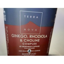 Terranova Ginkgo, rhodiola & choline complex Inhoud: 50 capsules
