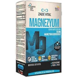 Zade Vital Magnesium 250 mg  60 capsules (ondersteunt sterke spieren & hoopt eiwitten op)