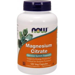 Now Foods Voedingssupplementen Magnesiumcitraat (120 vegetarische capsules) - Now Foods