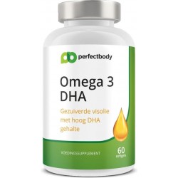 Omega 3 DHA Capsules - 60 Softgels - PerfectBody.nl
