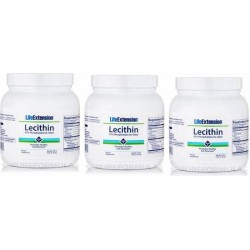 Lecithin (97% Phosphatides De-oiled), 454 Grams, 3-pack