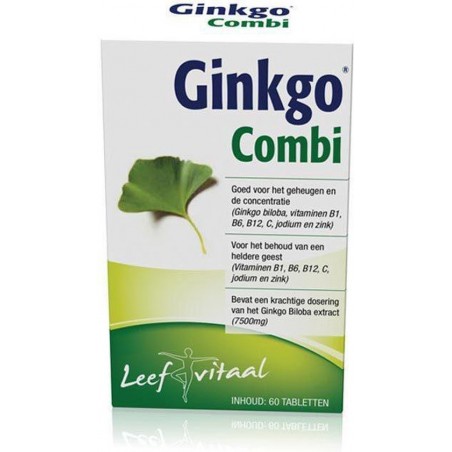 Leefvitaal Ginkgo Combi 60 tabletten - Voedingssupplementen