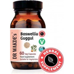 Dr Wakde's Boswellia - Guggul (indiase mirre) - Capsules - ayurvedische kruiden - voedingssupplementen 60 stuks