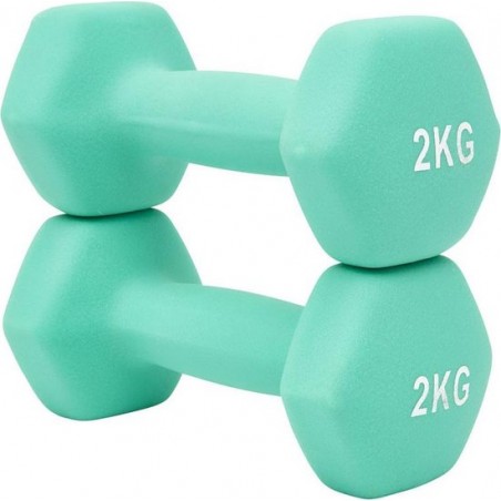 Fit Essentials - Dumbbells - Turquoise - 2 x - 2 kg