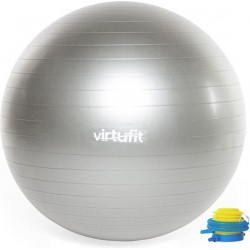 VirtuFit Anti-Burst Fitnessbal Pro - Gymbal - Swiss ball - met Pomp - Grijs - 75 cm