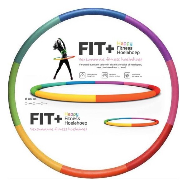 Fit+ Happy™ fitness hoelahoep 1.4 kg