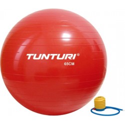 Tunturi Fitnessbal - Gymball - Swiss ball - 65 cm - Incl. pomp - Rood