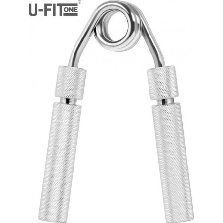 U-Fit One® Metal Instelbare Handtrainer - Knijphalter - Armtrainer - Handknijper - Fitness – Stressbal - Onderarm trainer