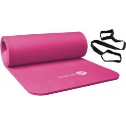 Fitnessmat / trainingsmat NBR RS Sports l roze l 180 x 60 x 1,5 cm