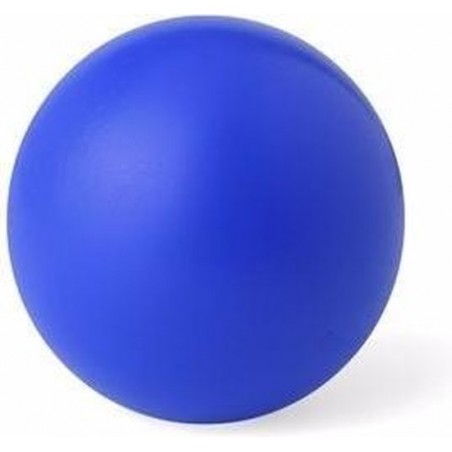 Blauwe anti stressbal 6 cm