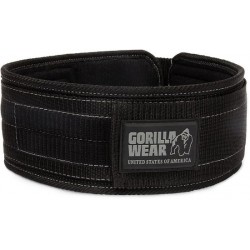 Gorilla Wear 4" Nylon Belt - Gewichthefriem - S/M - Zwart