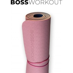 Boss Workout®️ - Fitnessmat - Yogamat - Sportmat - Antislip -183 cm x 61cm - Extra Lang - Roze