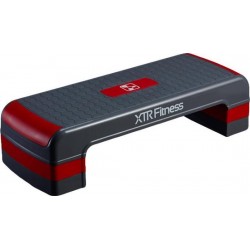 XTR Fitness Stepper | Aerobic | Verstelbaar | Antislip | 200kg | Rood & Zwart