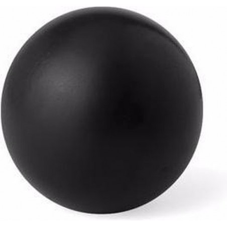 Zwarte anti stressbal 6 cm - stressballetjes