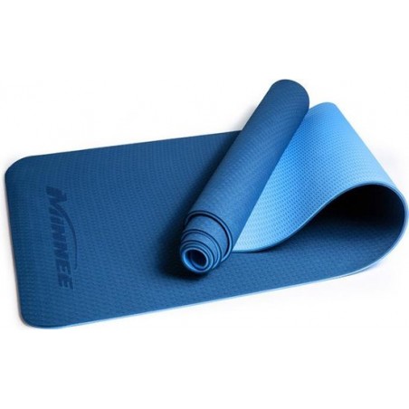 Comfortabele Yoga Mat van antislip materiaal met goede demping, twee lagen en 6mm dik